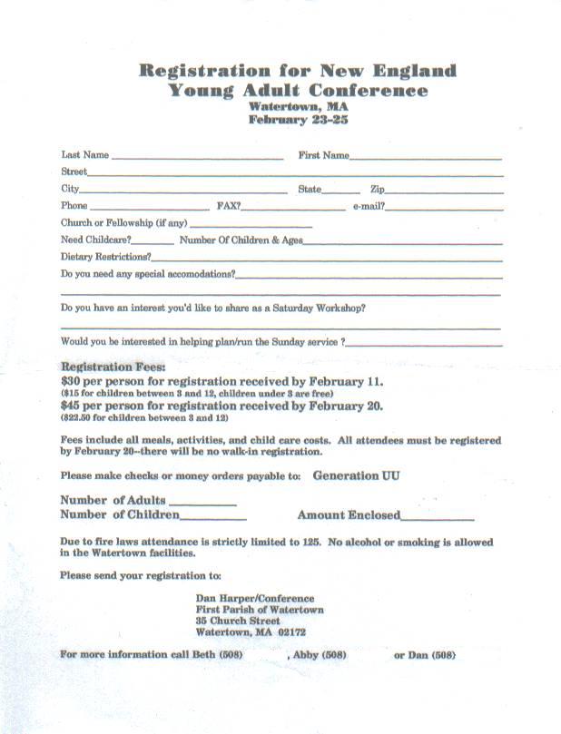 Registration Form