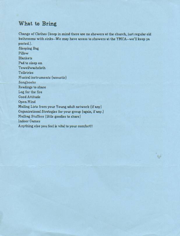 Schedule Back
